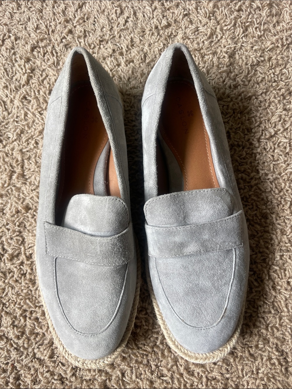 Caslon Gray Suede Women's Loafers - Classic Slip-On Style